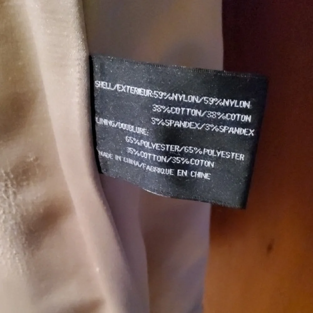 DKNY Beige Double-Breasted Trench Coat - Picture 3 of 8